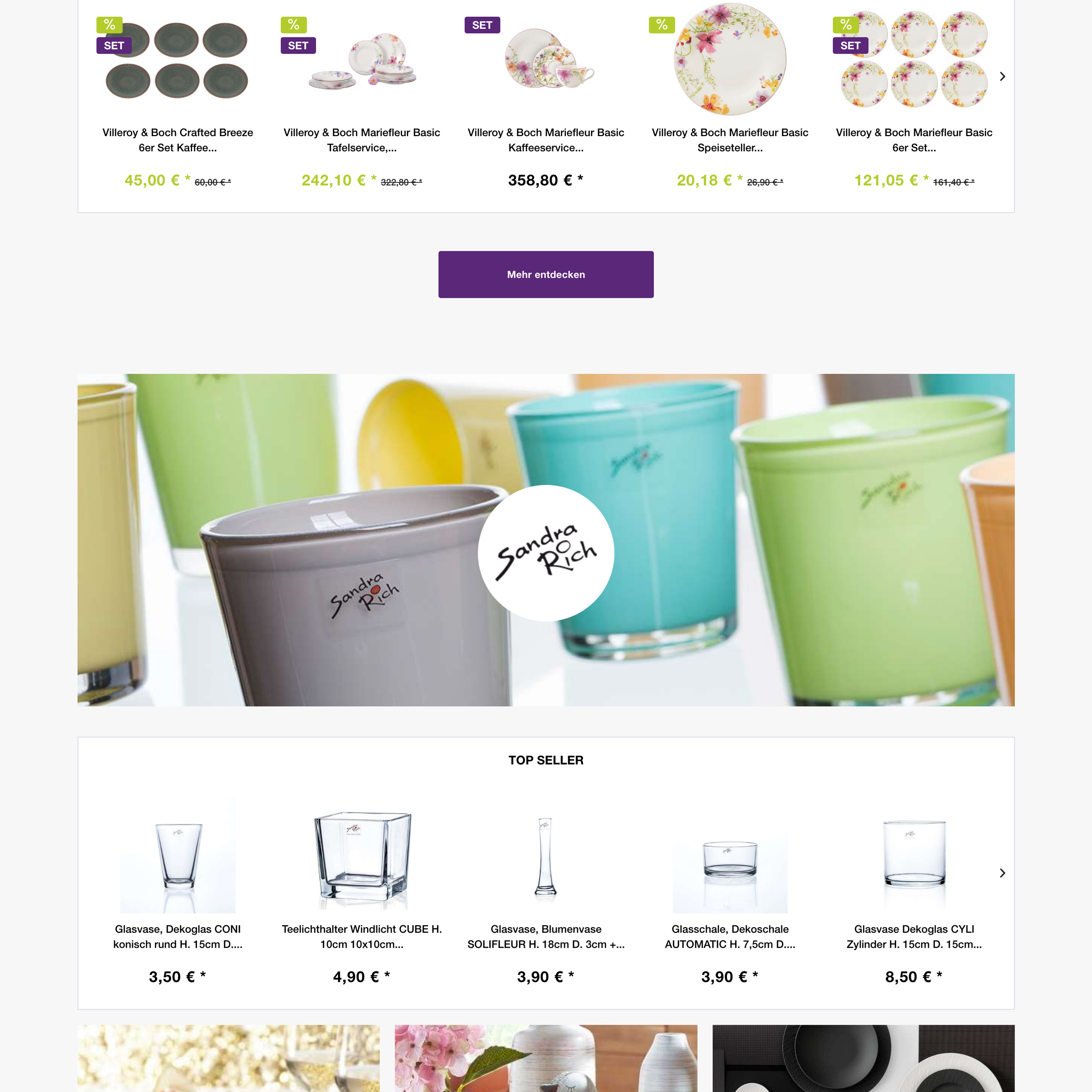 Old homepage created with Shopware 5 Old homepage created with Shopware 5