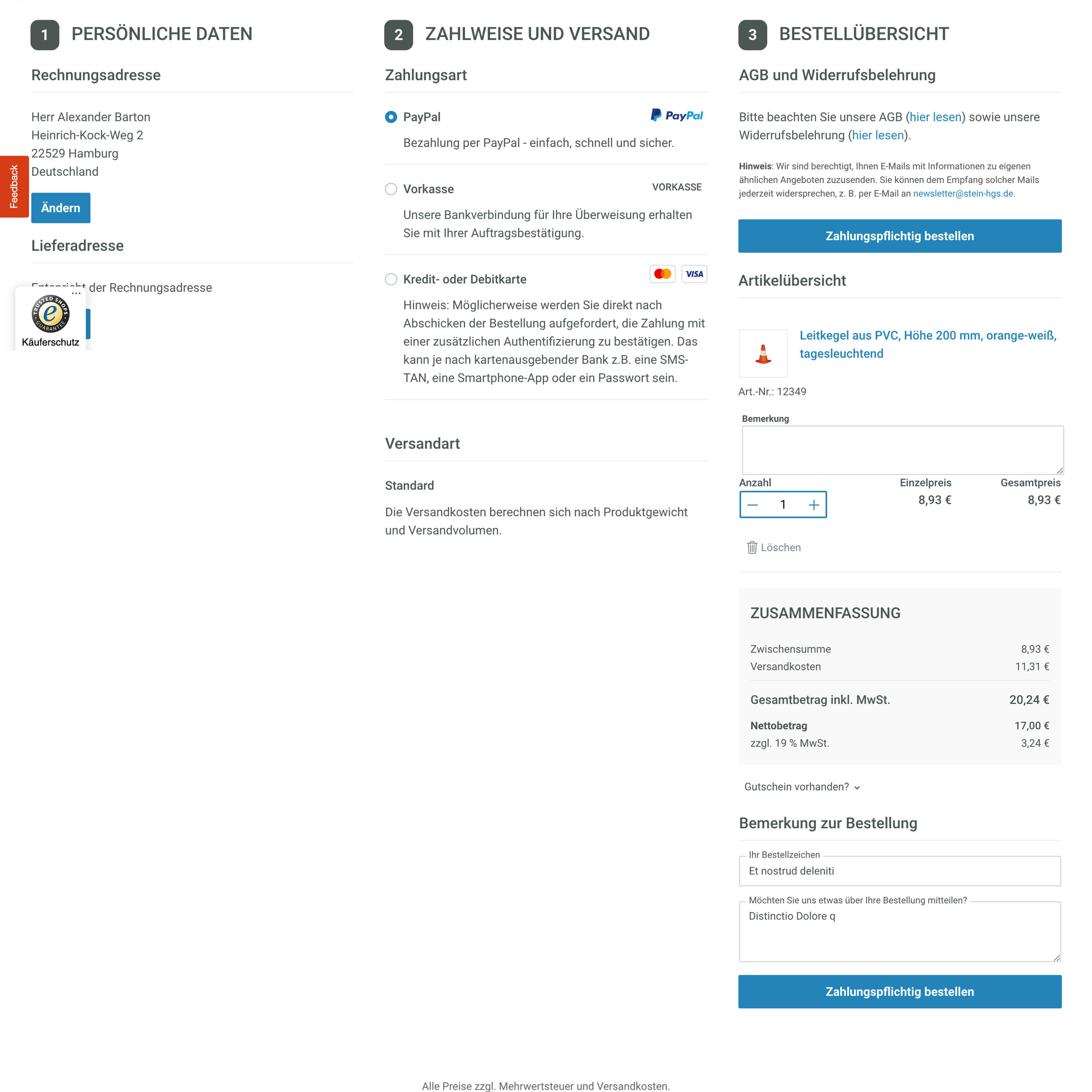 Checkout (Desktop) Checkout (Desktop)