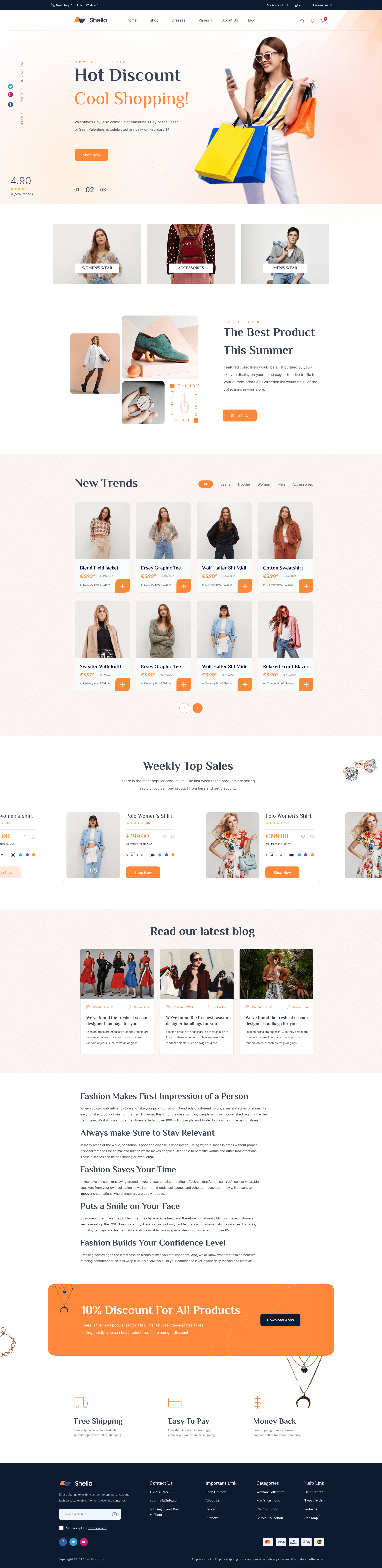Shopware design: Clothing 1