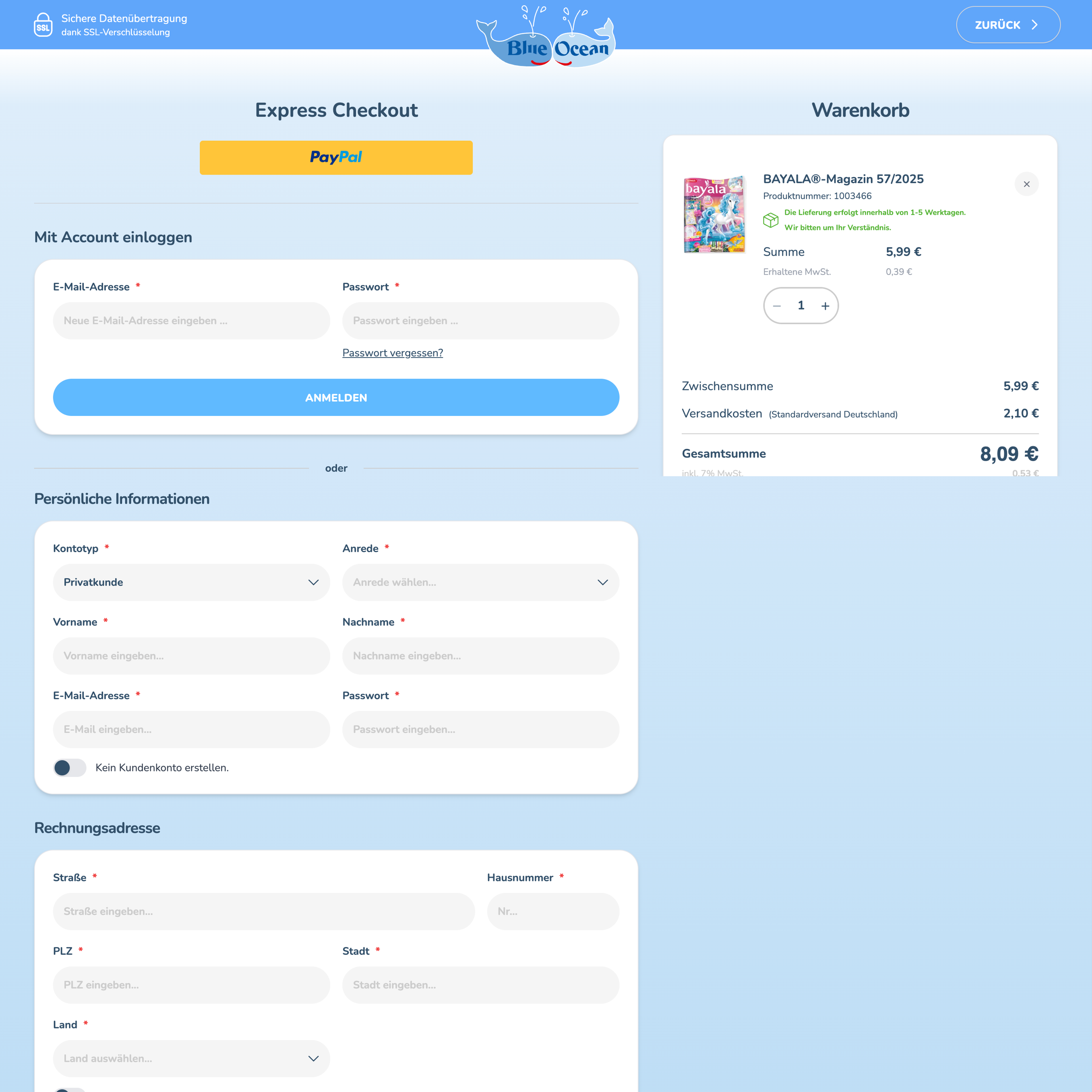 Nachher – Desktop Checkout Registrierung Nachher – Desktop Checkout Registrierung