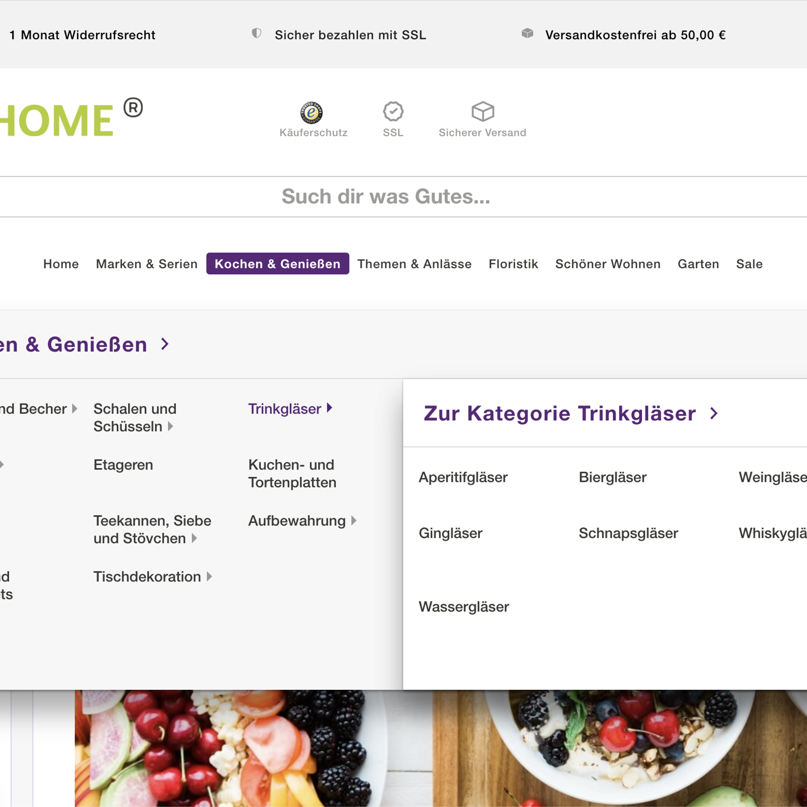 Alte Navigation erstellt mit Shopware 5 Alte Navigation erstellt mit Shopware 5