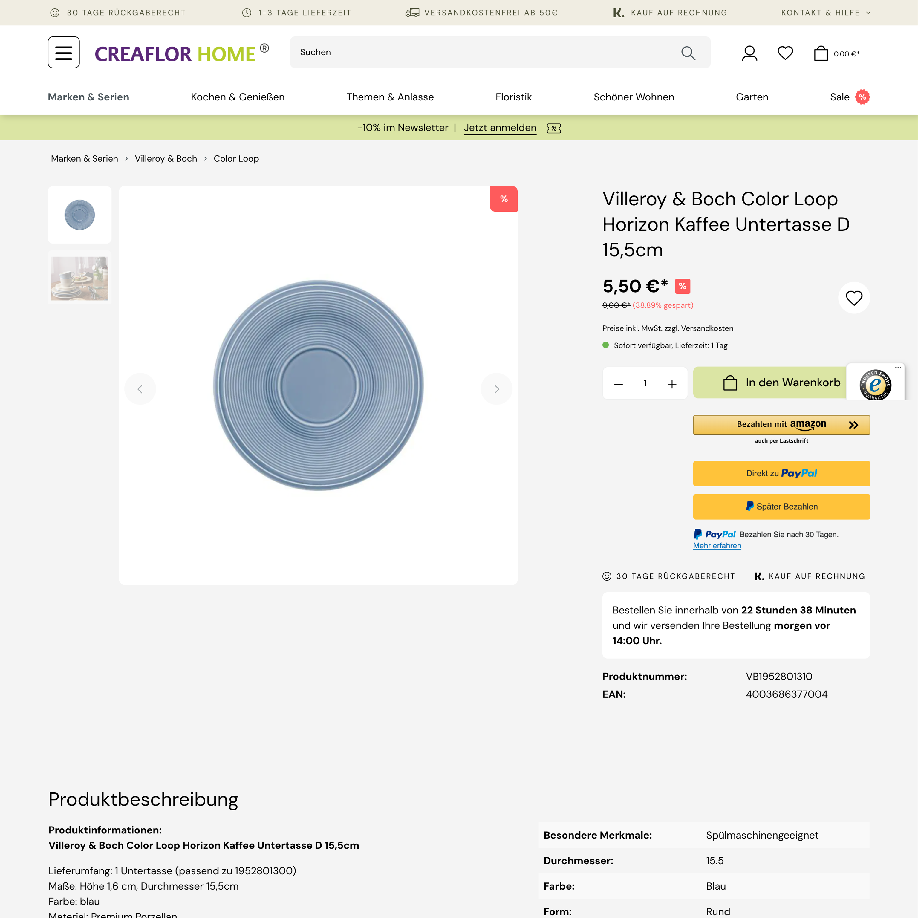 Neue Produktseite erstellt mit Shopware 6 Neue Produktseite erstellt mit Shopware 6
