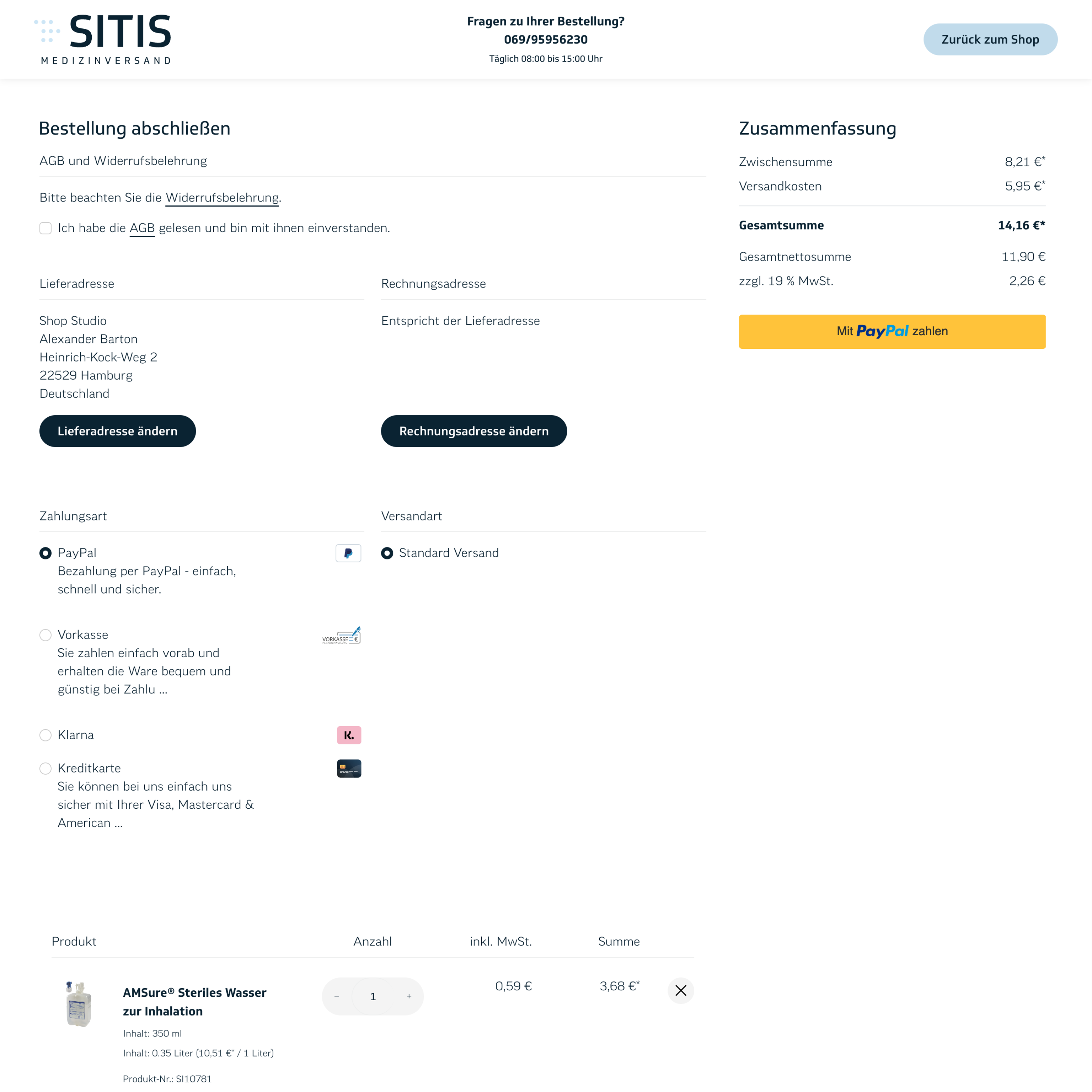 Neuer Checkout Neuer Checkout