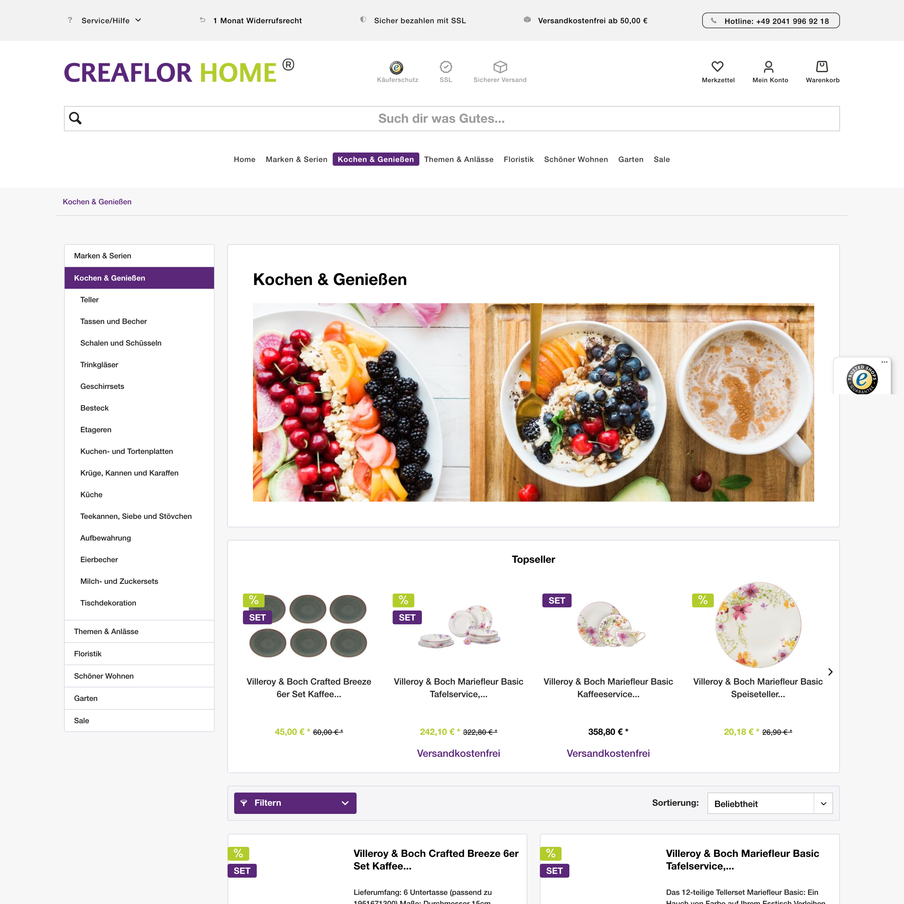 Old category page created with Shopware 5 Old category page created with Shopware 5