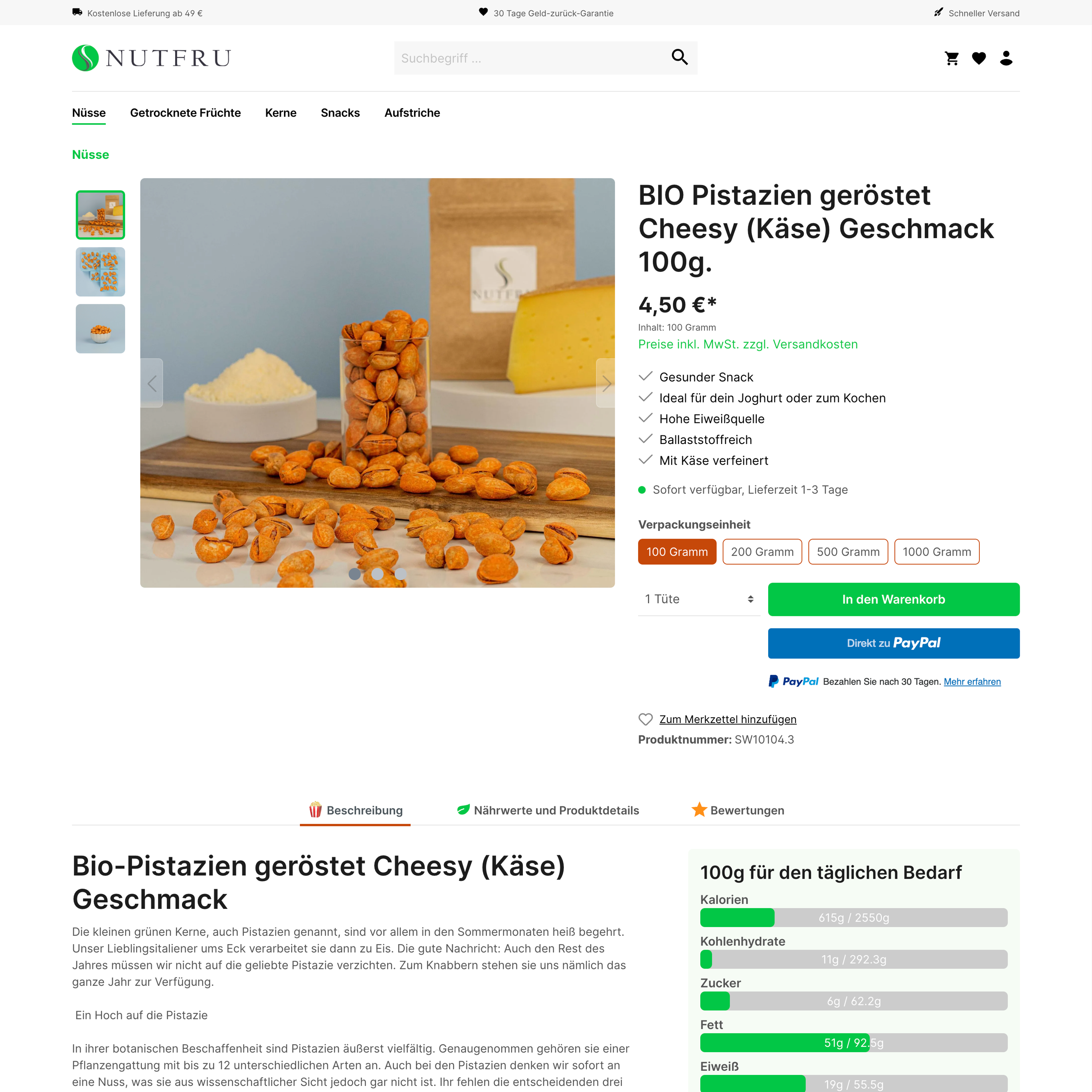 New product detail page New product detail page