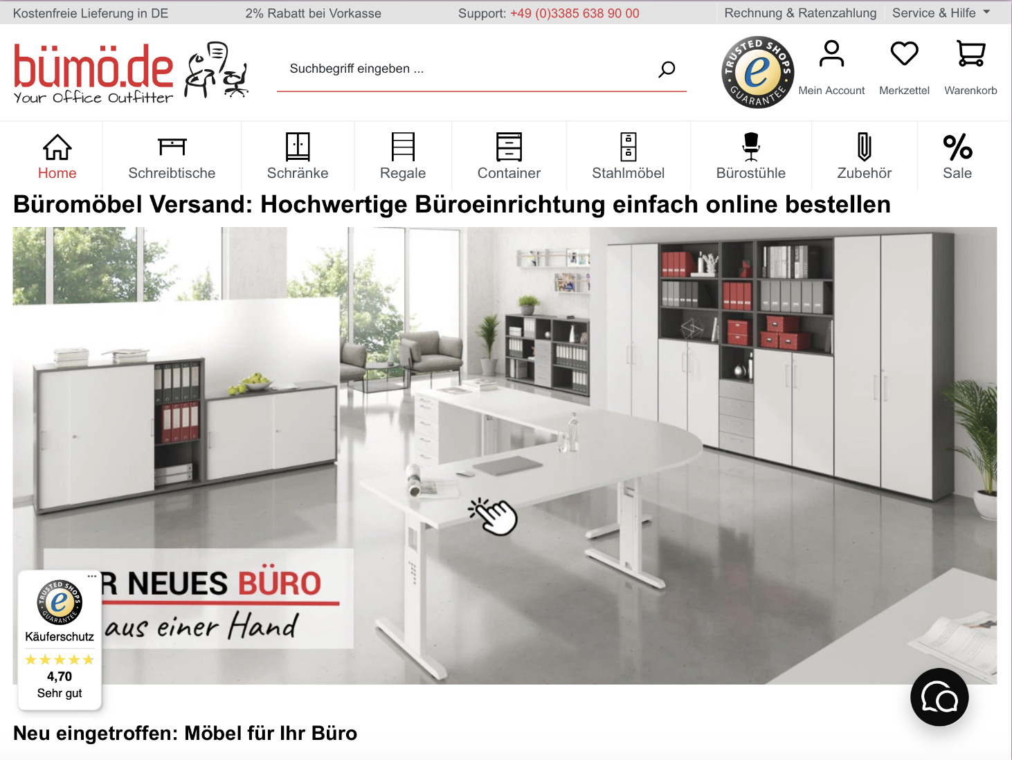 Referenz: Bueromoebel Versand Referenz: Bueromoebel Versand