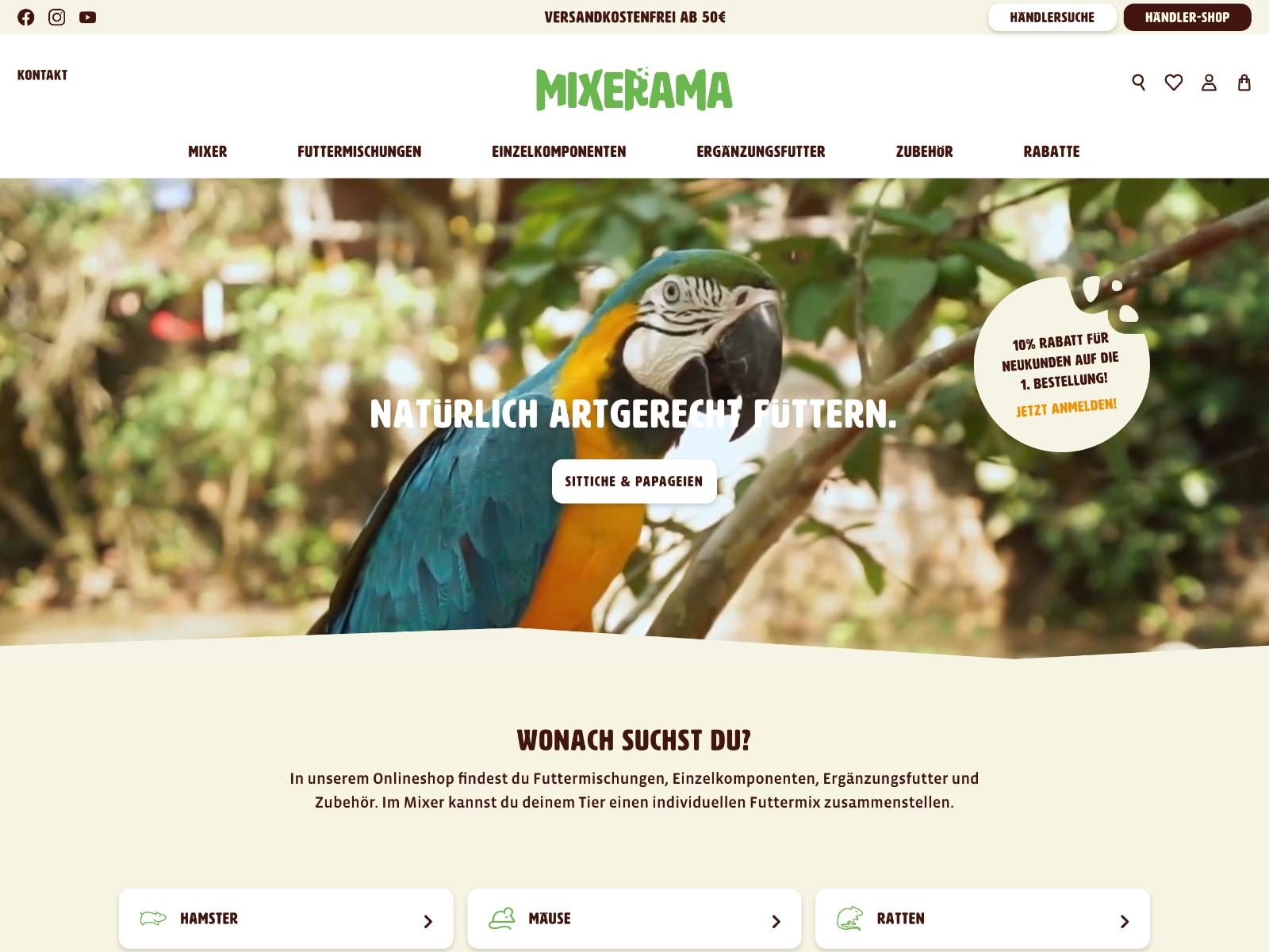 Take a look at our Shopware client cases "Mixerama". Take a look at our Shopware client cases "Mixerama".
