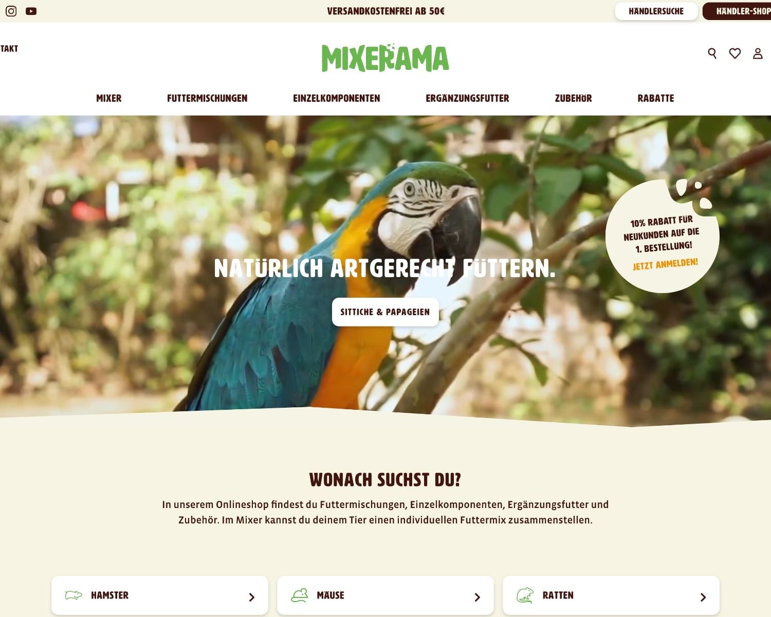 Check out our Shopware reference "Mixerama". Check out our Shopware reference "Mixerama".