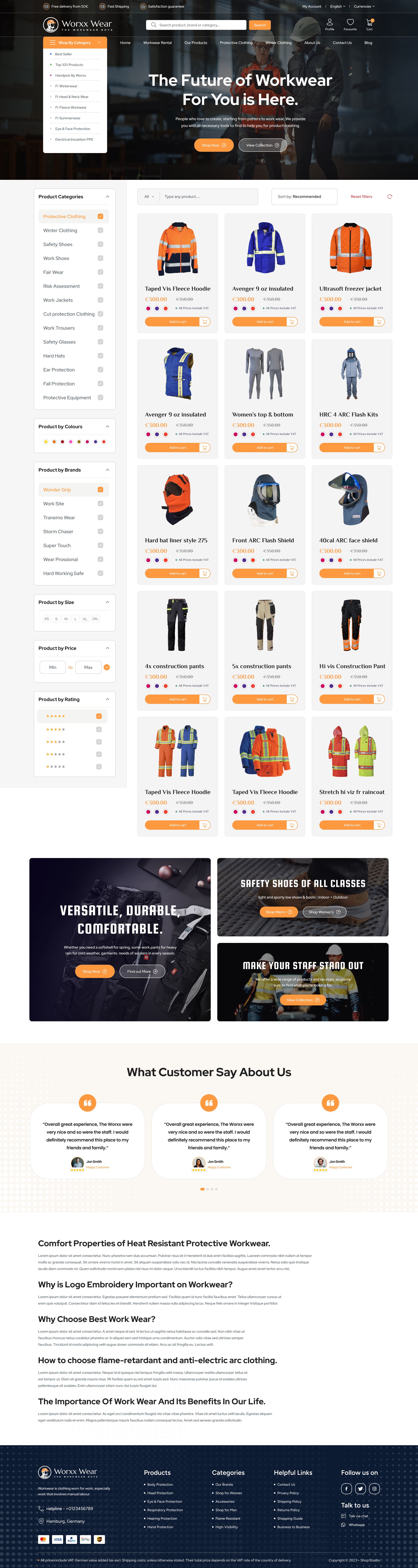 Shopware Design: Arbeitsbekleidung 1 Shopware Design: Arbeitsbekleidung 1